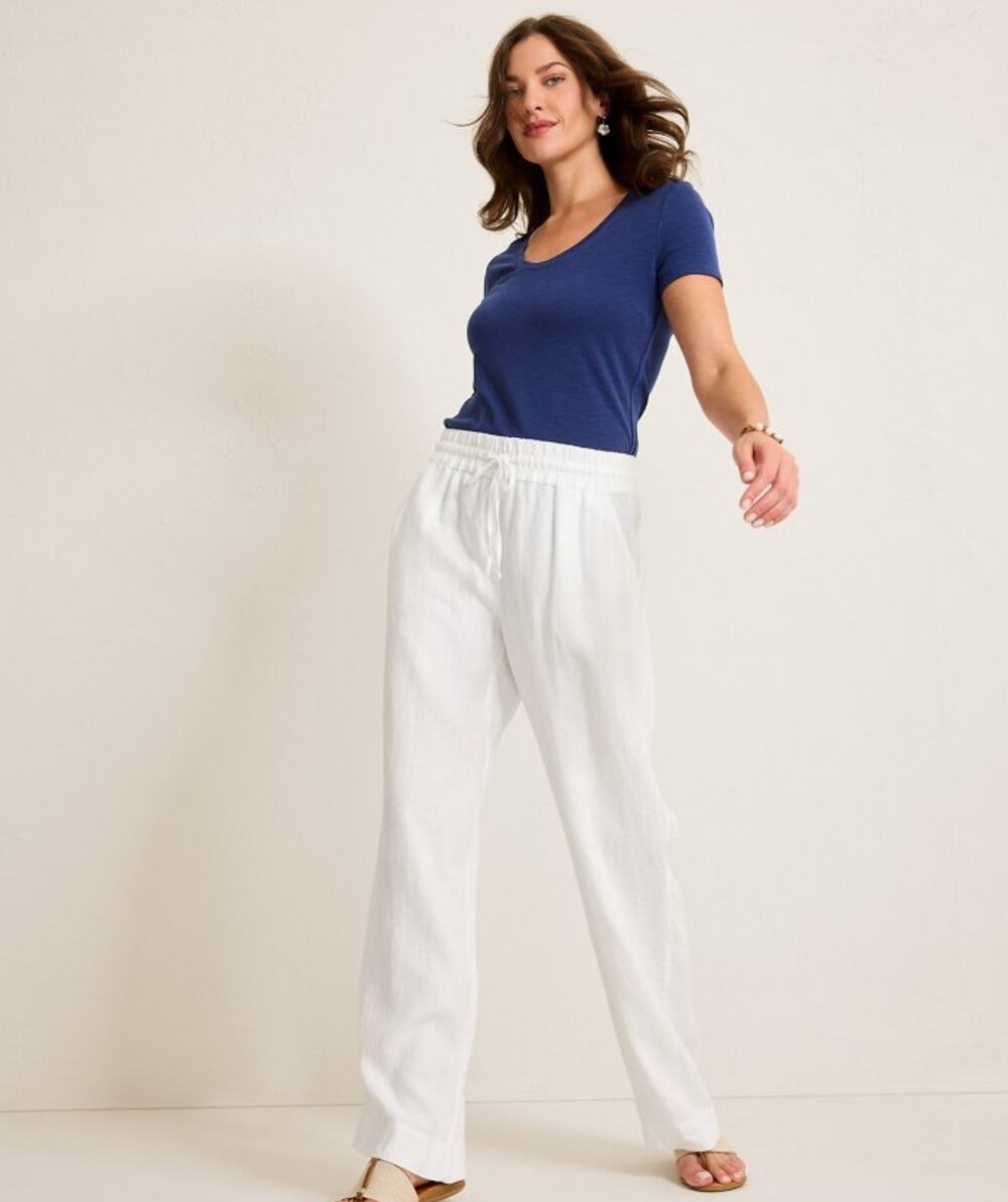 Two Palms High-Rise Linen Easy Pants - Extra large - NWT